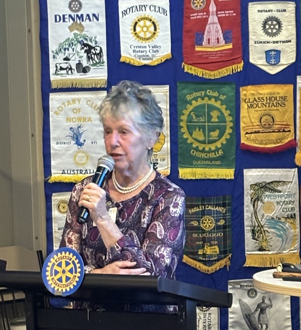 President Carol Addresses the Club