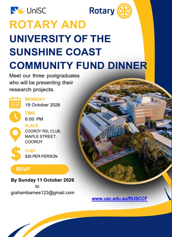 Rotary and University Sunshine Coast Community Fund